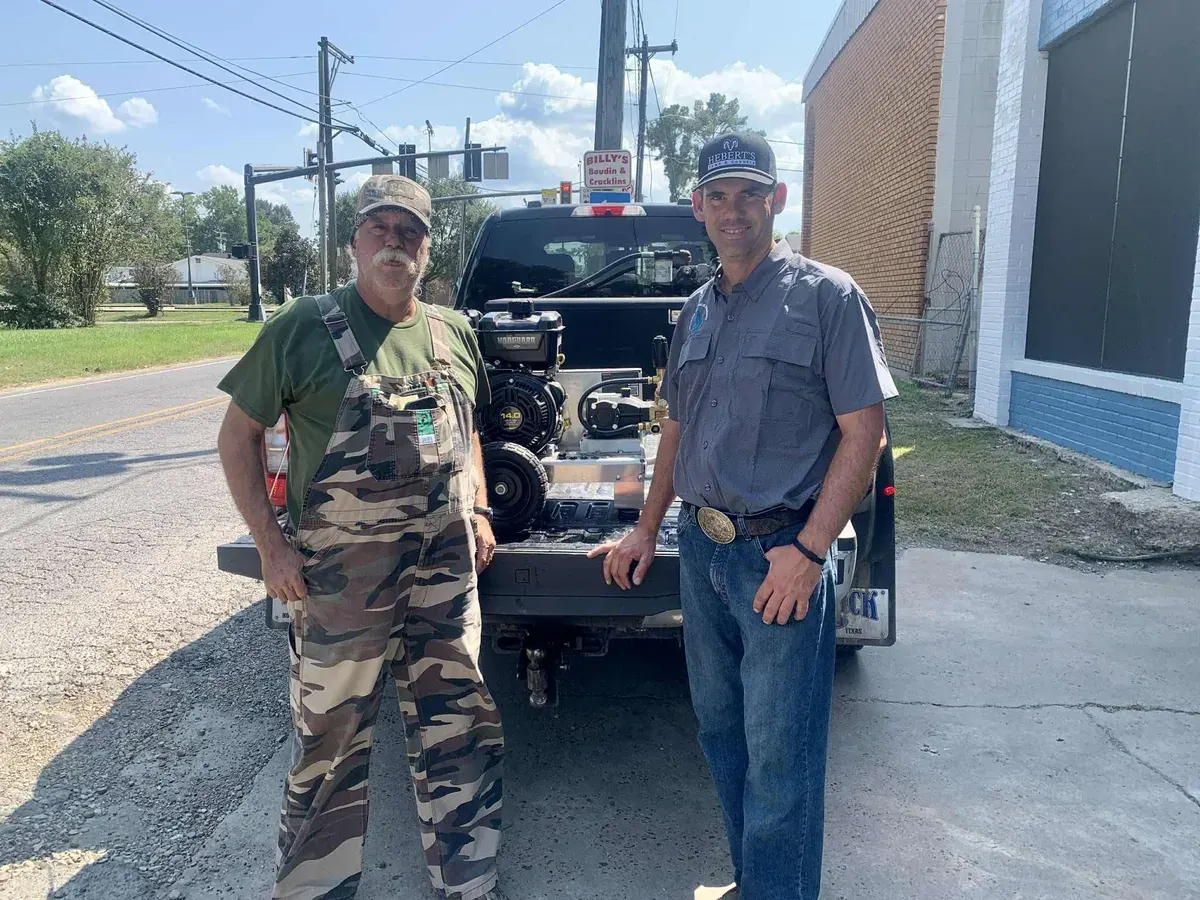 Equipment leaving the shop with its new owner