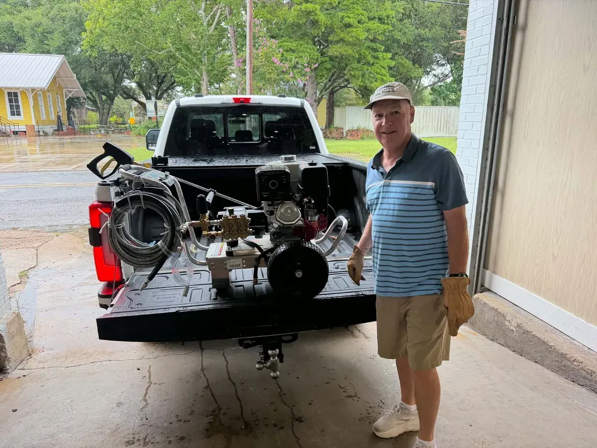 Equipment leaving the shop with its new owner