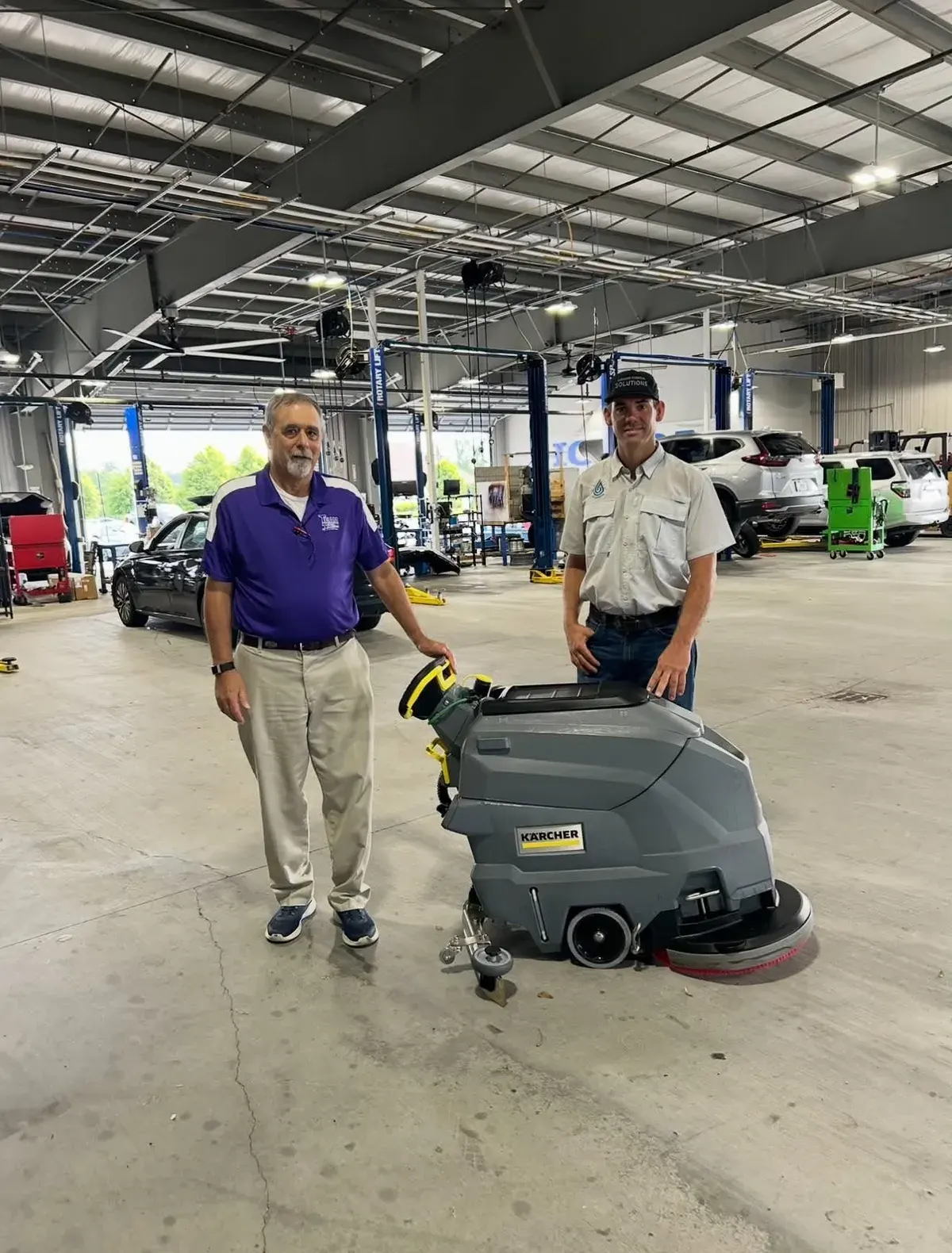 Equipment leaving the shop with its new owner