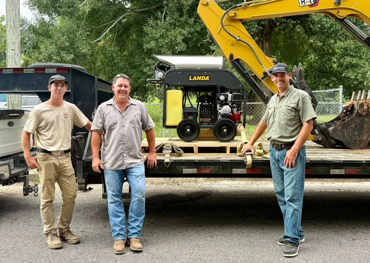 Equipment leaving the shop with its new owner