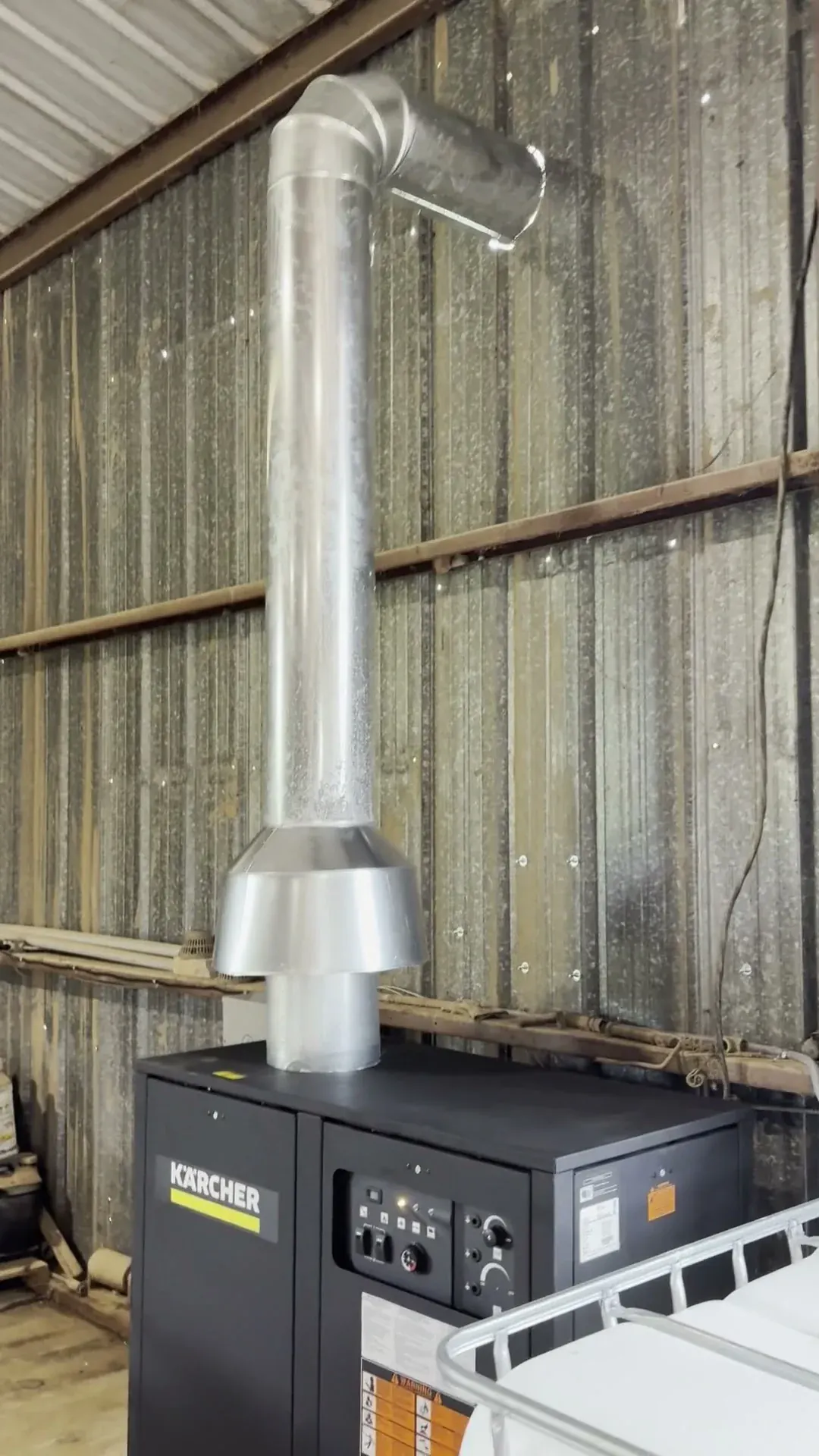 A Kärcher hot-water install